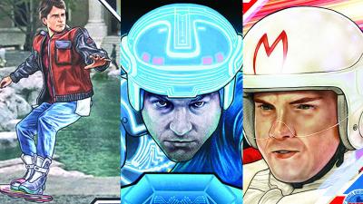 These Trading Cards for Tron, Back to the Future, and Speed Racer Are Rad