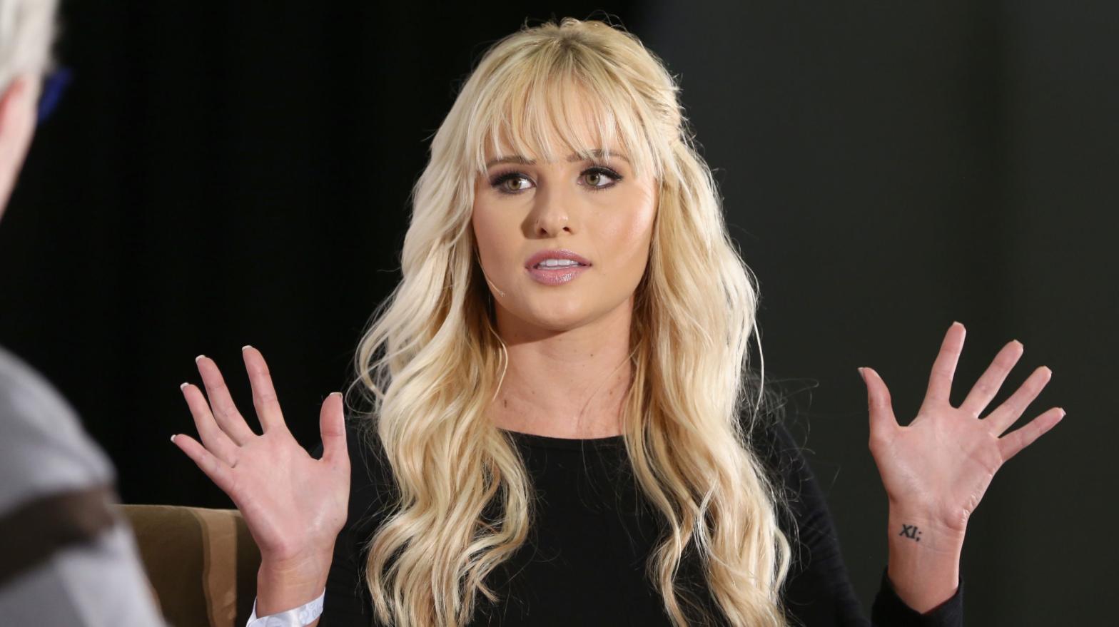 Tomi Lahren speaks onstage during Politicon 2018 at Los Angeles Convention Centre on October 21, 2018 in Los Angeles, California. (Photo: Rich Polk , Getty)