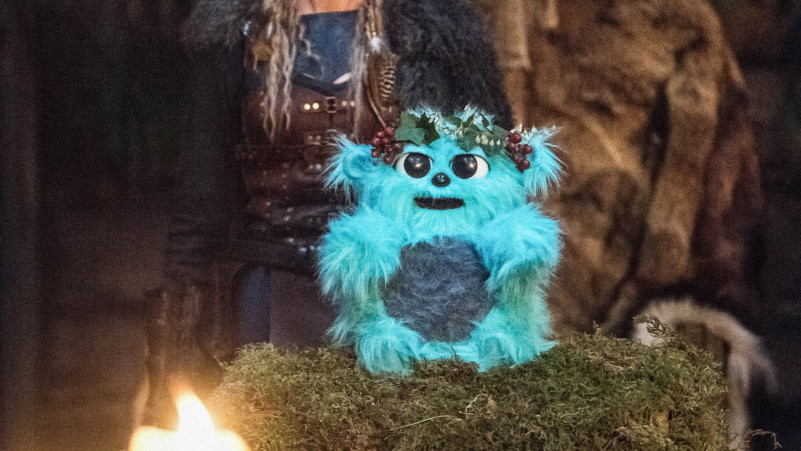 The Almighty Beebo (glory be thy name) makes His magnanimous debut. (Photo: Dean Buscher, The CW)