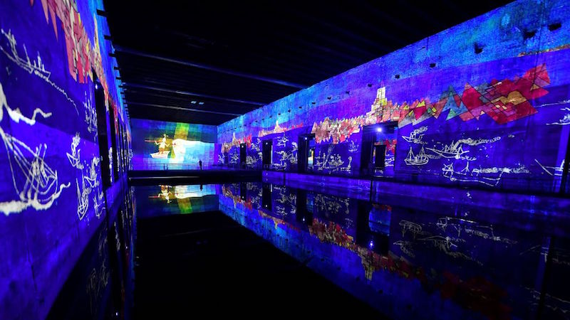 The Bassins de Lumières digital art gallery in Bordeaux, France. (Photo: Georges Gobet, AFP via Getty Images)