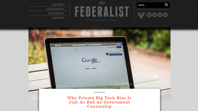 The Federalist Bends the Knee to Big Tech, Deletes Its Awful Comments Section
