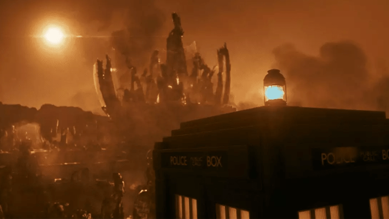 After facing one cataclysm and surviving, Gallifrey fell once more at the Master's hand. (Image: BBC)