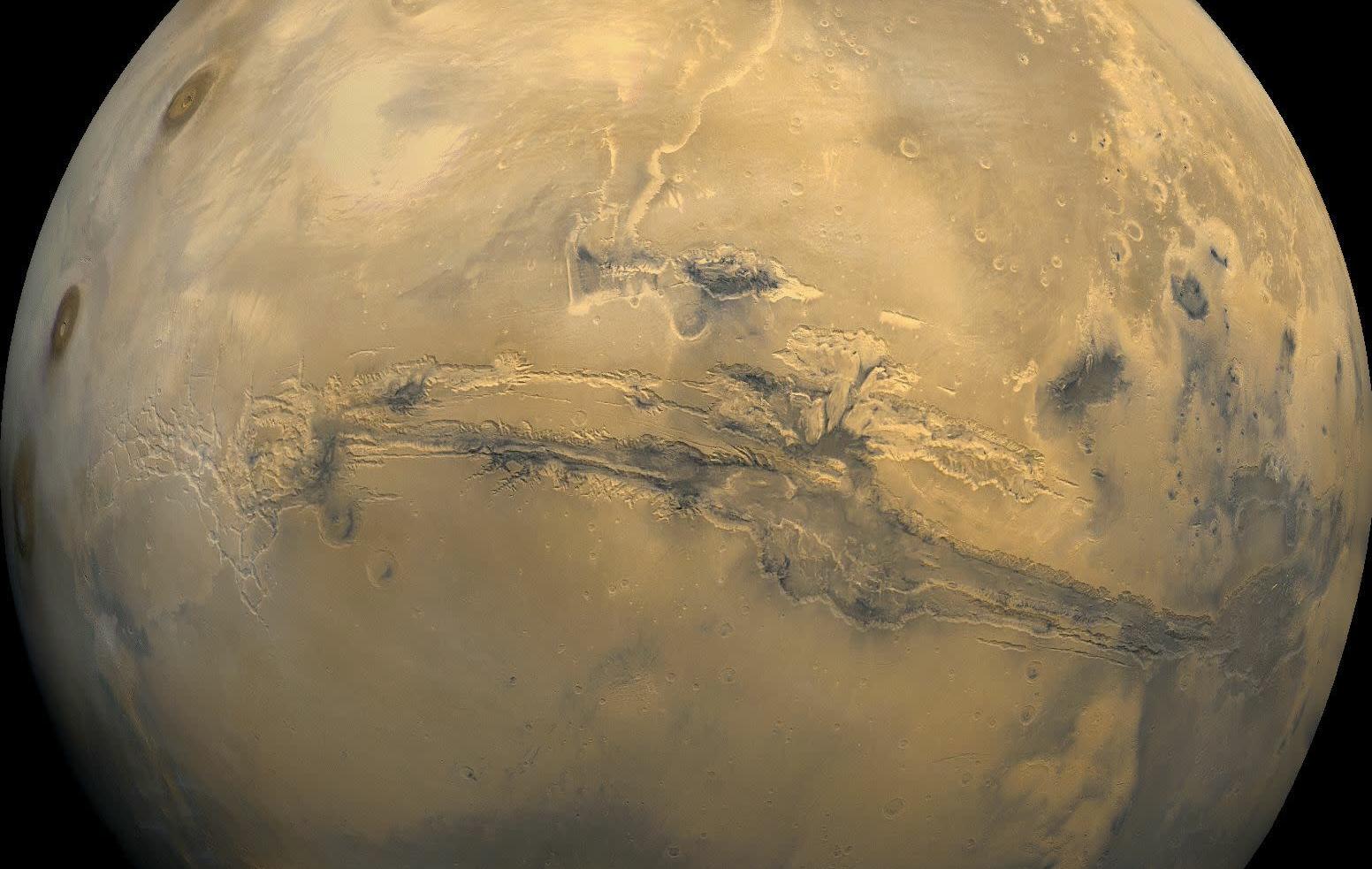 Valles Marineris on Mars.  (Image: NASA)