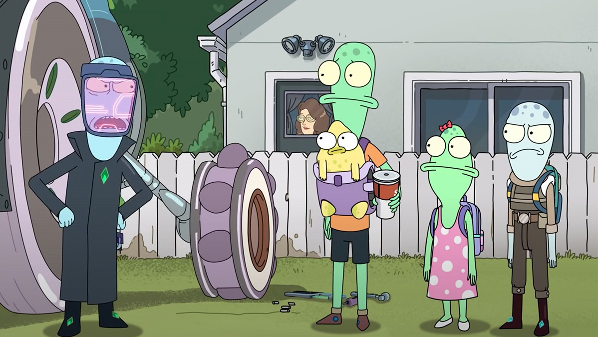 From Solar Opposites. Look at them wacky aliens.  (Image: Hulu)