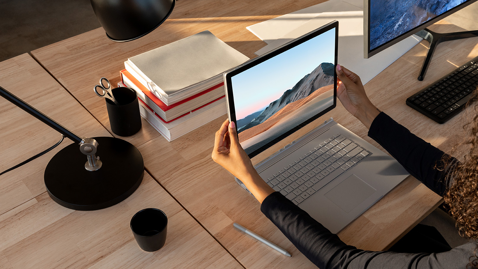 The Microsoft Surface Book 3, with USB-C. (Image: Microsoft)