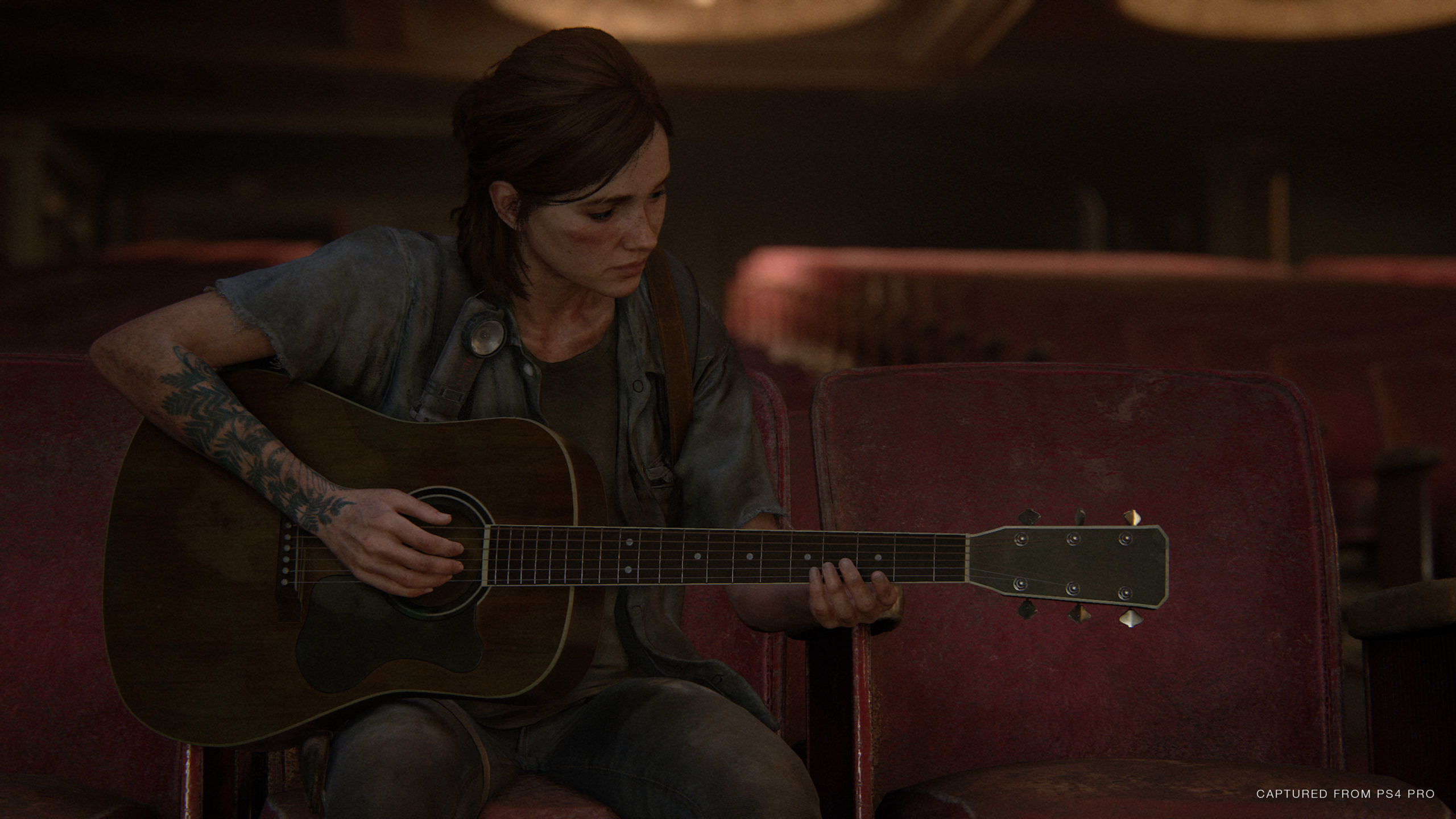 You'll be playing a lot of guitar in The Last of Us Part II. (Image: Sony/Naughty Dog)