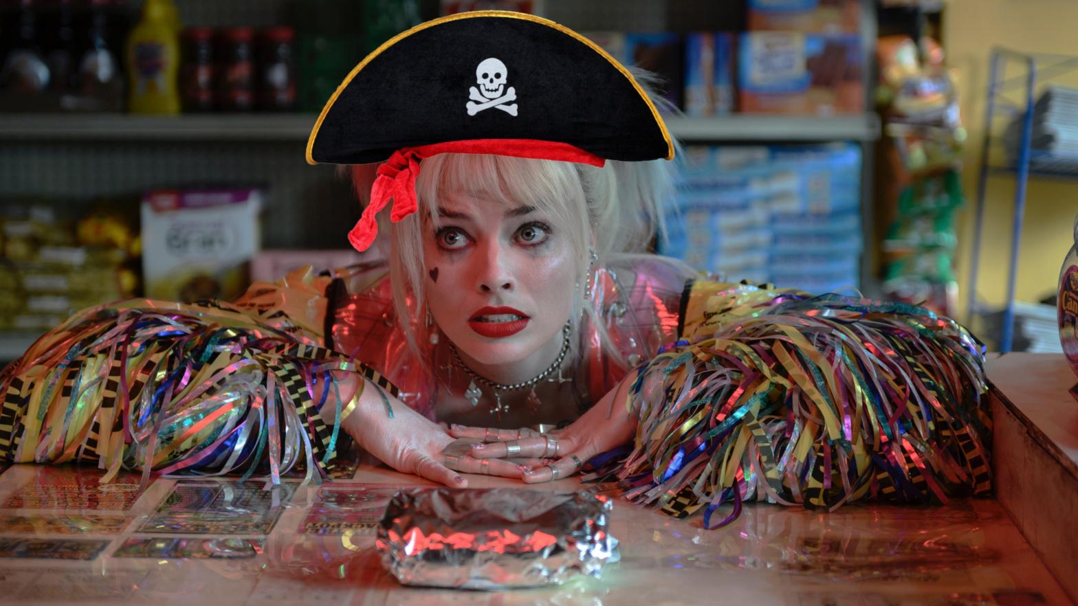 Margot Robbie as Harley Quinn (with a pirate hat). (Photo: Warner Bros.)