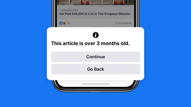 Facebook Will Finally Tell Your Aunt That Article Is From 3 Months Ago