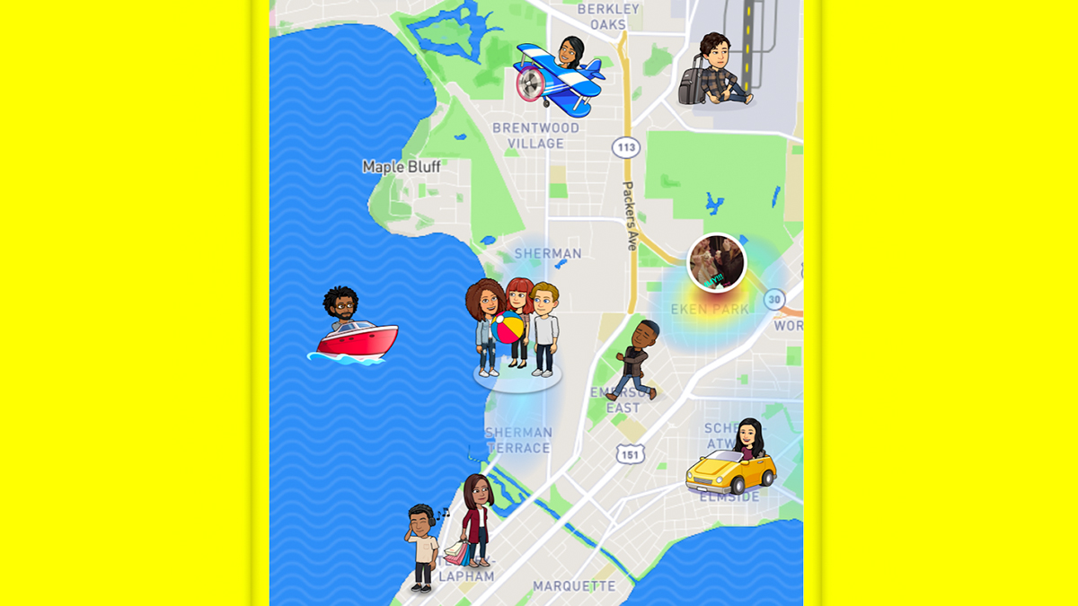 Snapchat knows if you're moving because of your phone's accelerometer. (Screenshot: Snapchat)