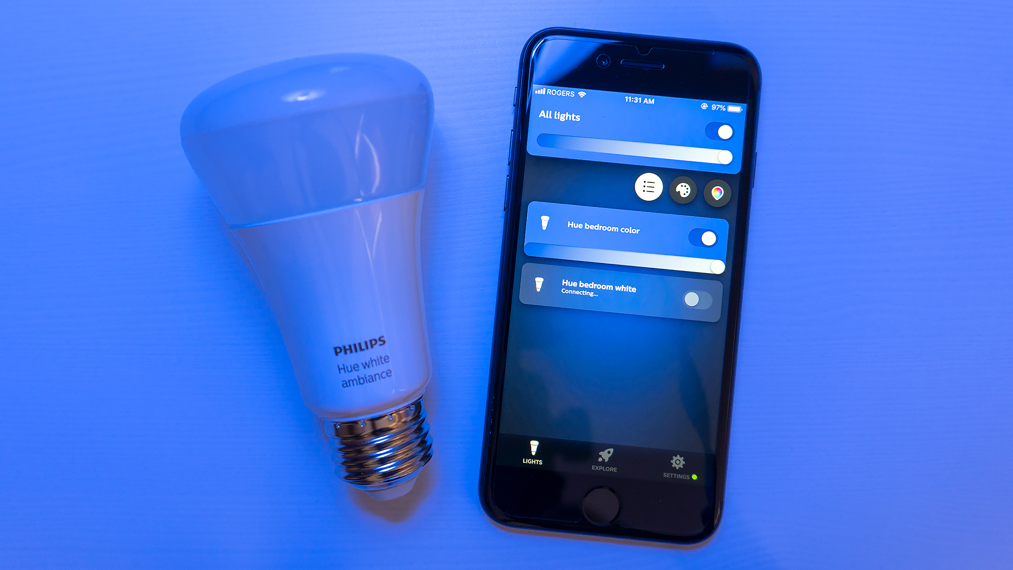 Philips Hue smart light bulb