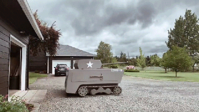 You’ll Look Forward to Cutting the Lawn When You Turn Your Riding Mower Into a Tank