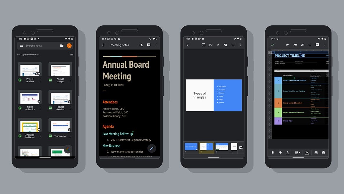 A phone with beautiful dark mode enabled, as god intended. (Image: Google)