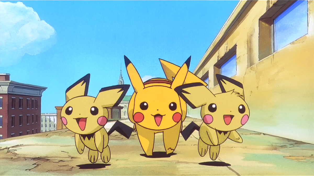 Pikachu and the Pichu brothers. (Image: The Pokemon Company)