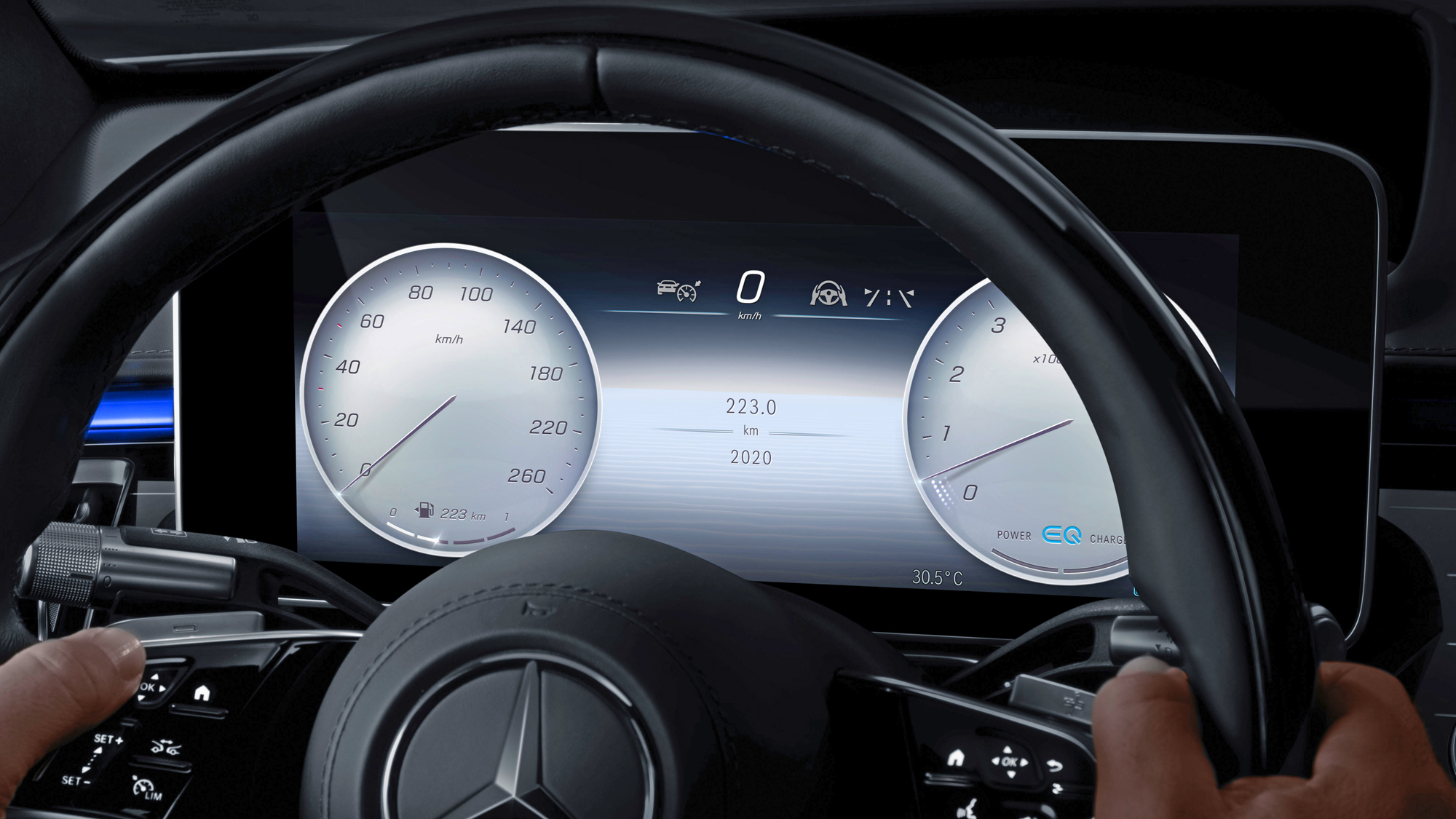 Are these dials somehow easier to read when they appear to be jumping out at you? (Photo: Mercedes-Benz, Other)