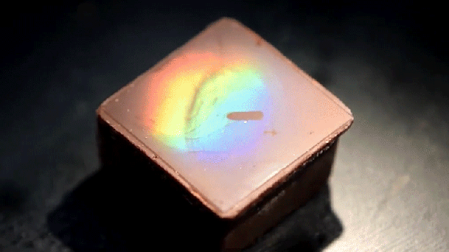 Scientists Have Created Rainbow Hologram Chocolate Without Any Extra Ingredients