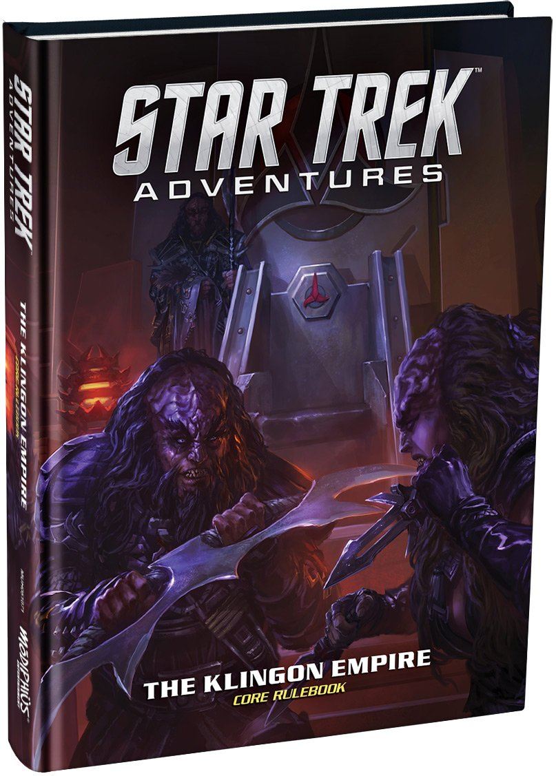 What better thing to put on the cover of a book about playing as the Klingons than an honorable duel to the death? (Image: Modiphus)