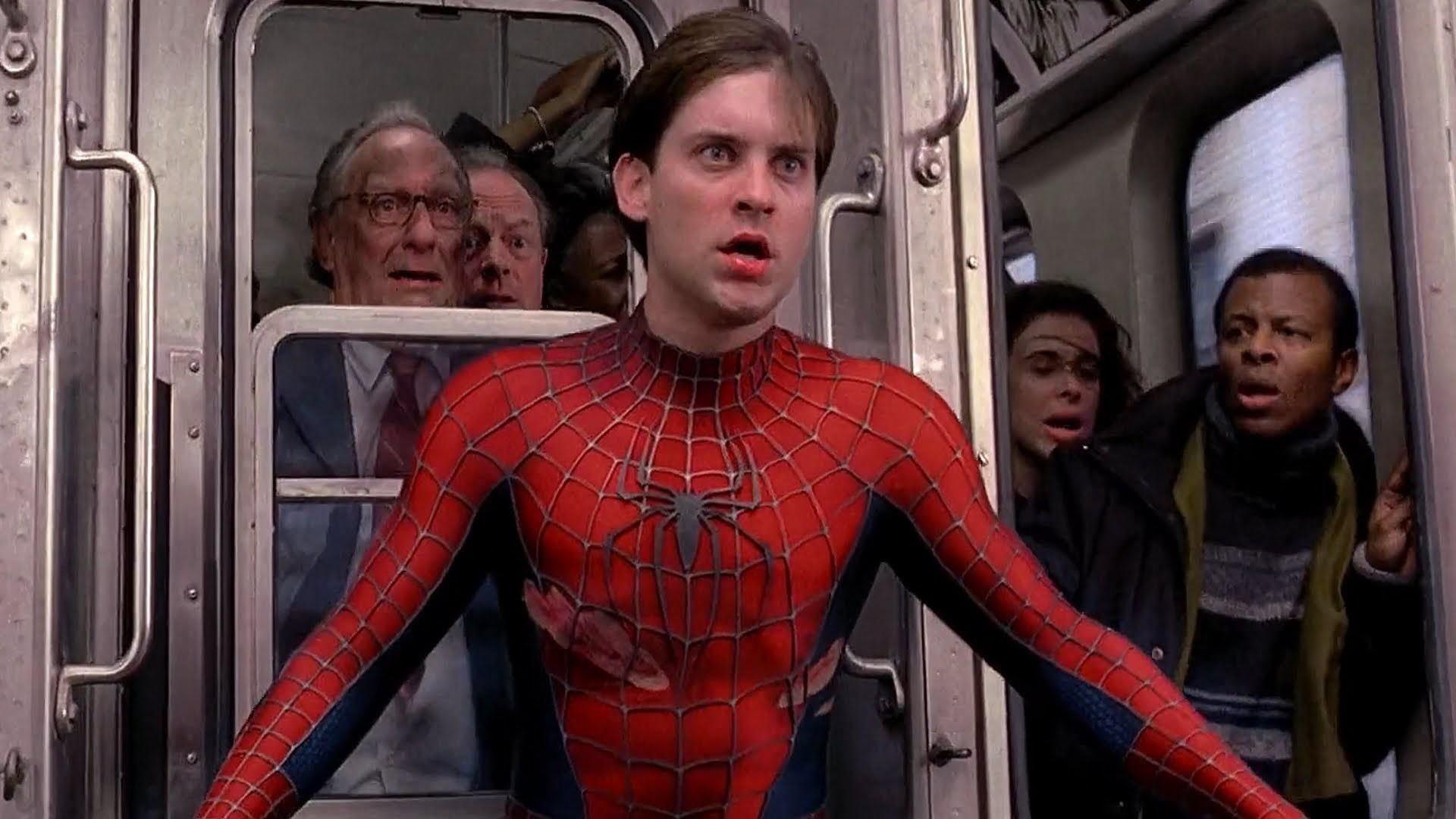 In a moment of crisis, Peter makes a necessary sacrifice. (Image: Sony Pictures)