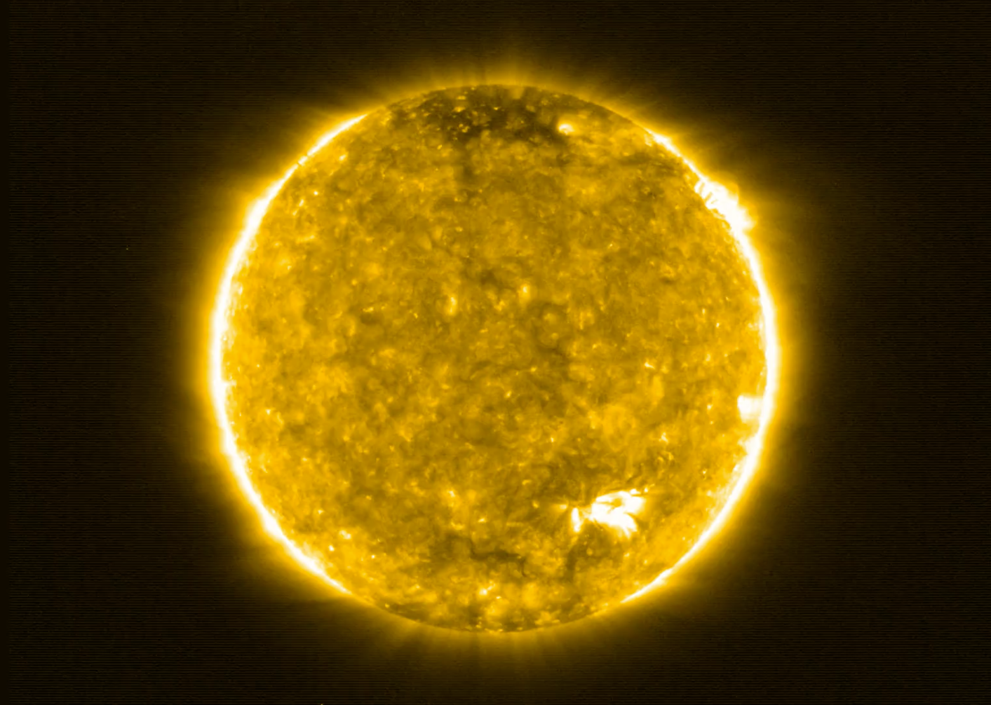 The Sun, as viewed by the Solar Orbiter during its first close approach. (Image: Solar Orbiter/EUI Team (ESA & NASA); CSL, IAS, MPS, PMOD/WRC, ROB, UCL/MSSL)
