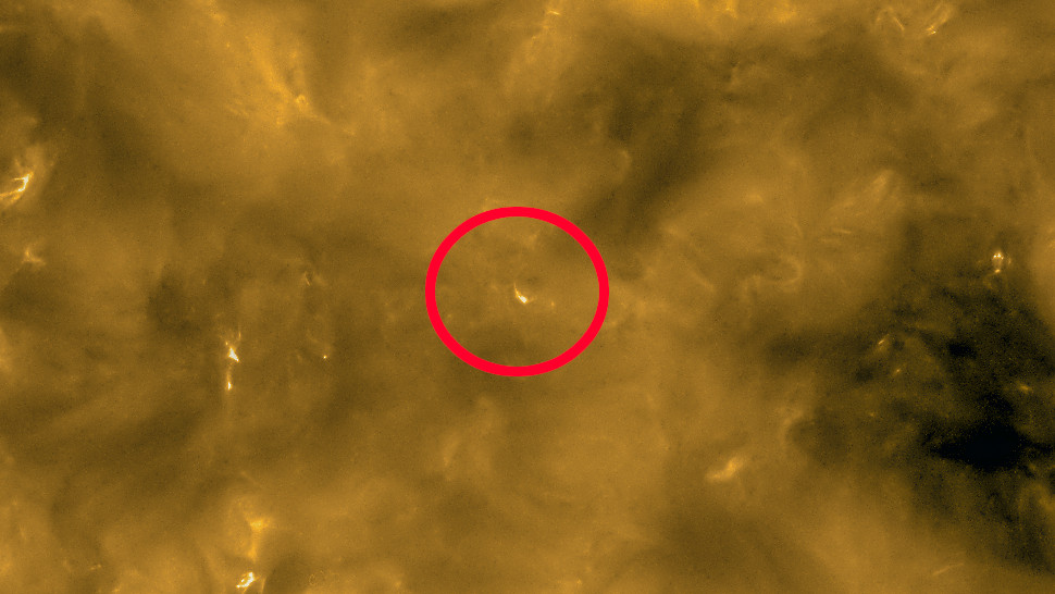 Mysterious, mini solar flares on the Sun, as spotted by the Solar Orbiter. (Image: Solar Orbiter/EUI Team (ESA & NASA); CSL, IAS, MPS, PMOD/WRC, ROB, UCL/MSSL)