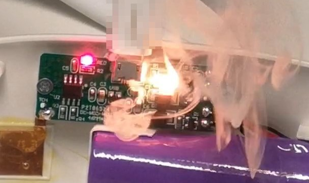 Here's a photo captured by researchers at Xuanwu showing what a charging brick infected with BadPower can do to a connected device.  (Photo: Xuanwu Labs, Other)