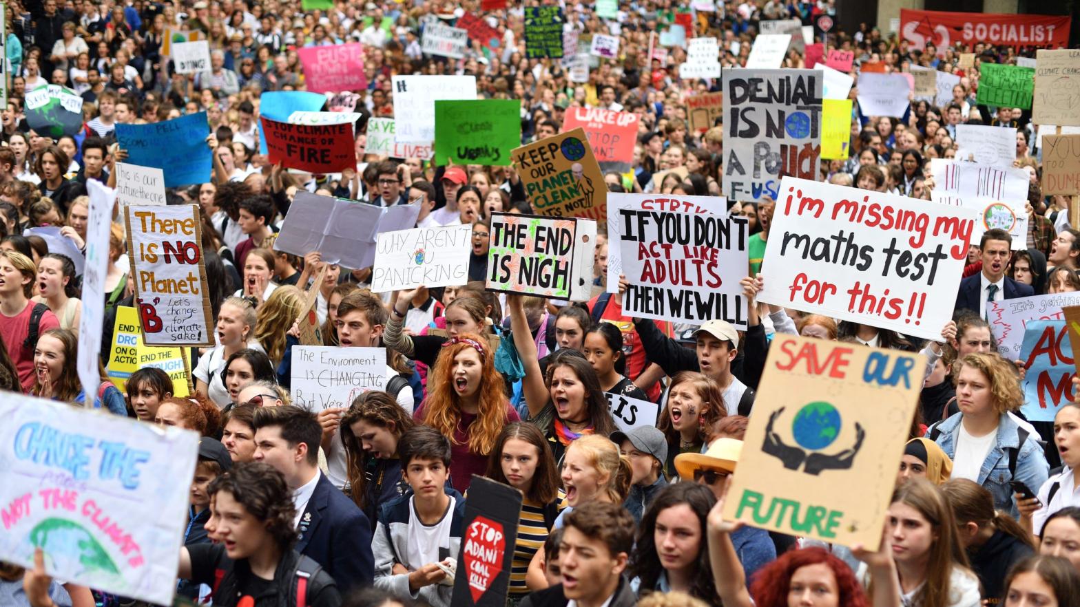 A climate strike in Sydney, Australia. (Photo: Saeed Khan, Getty Images)