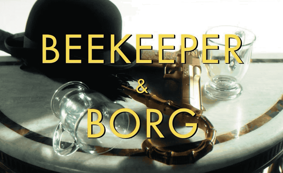 More from the opening credits of Beekeeper & Borg. (Image: DC Universe/HBO Max)