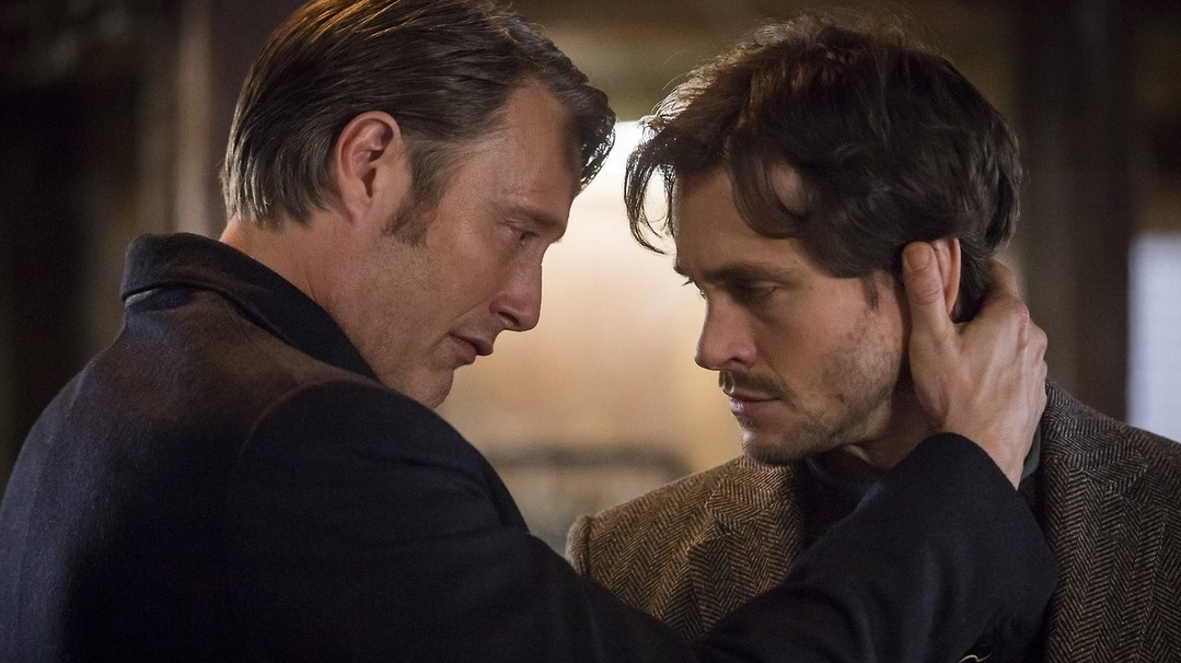 Hannibal (Mads Mikkelsen) and Will (Hugh Dancy), murder bros. Or murder foes? (Image: NBC)
