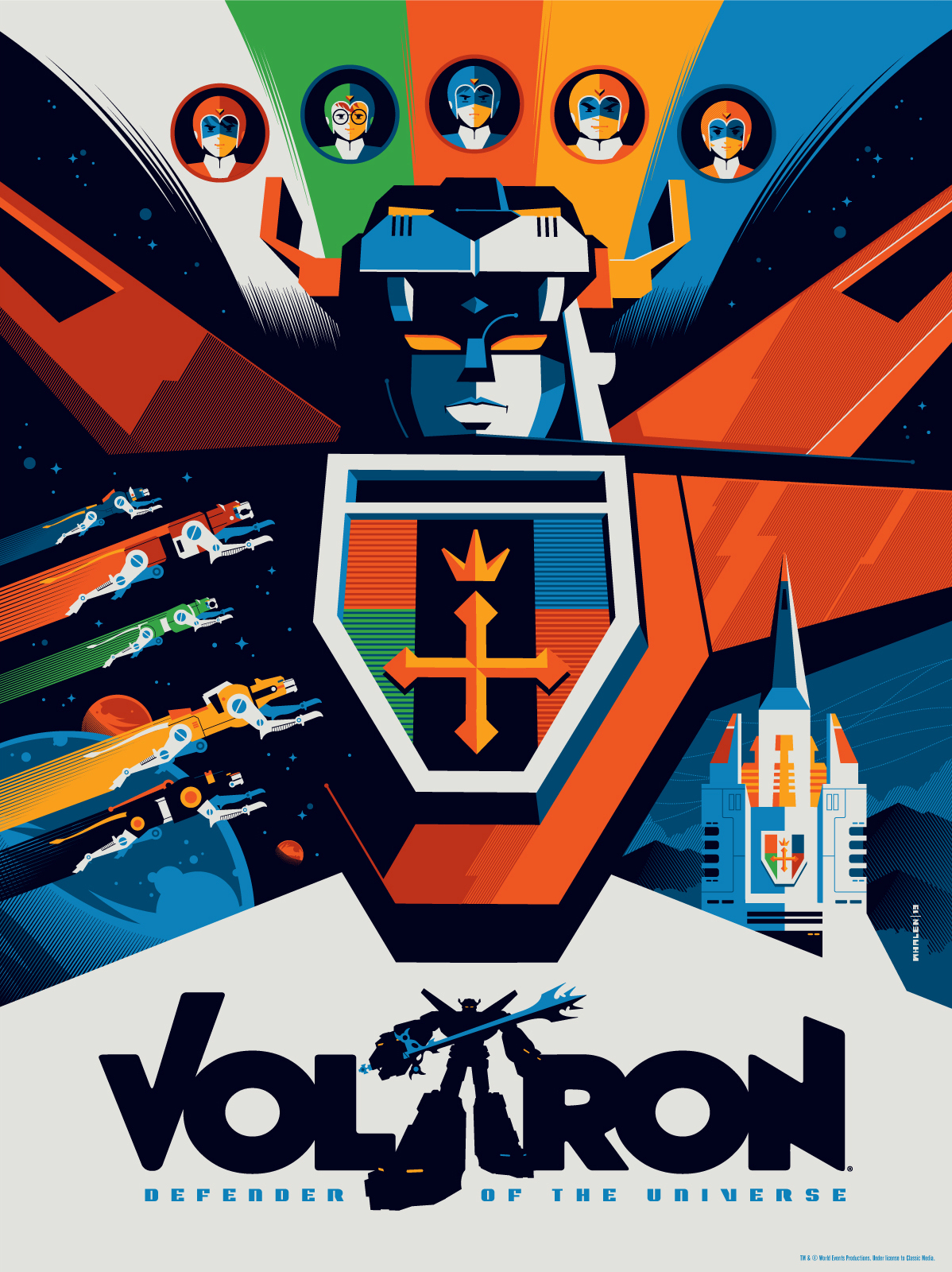 Voltron poster by Tom Whalen (Image: Tom Whalen)