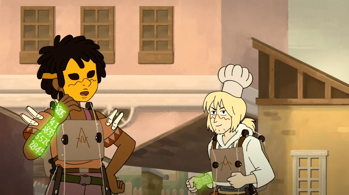 Grace and Simon in the unfinished car.  (Screenshot: Julie Muncy/Cartoon Network, Other)