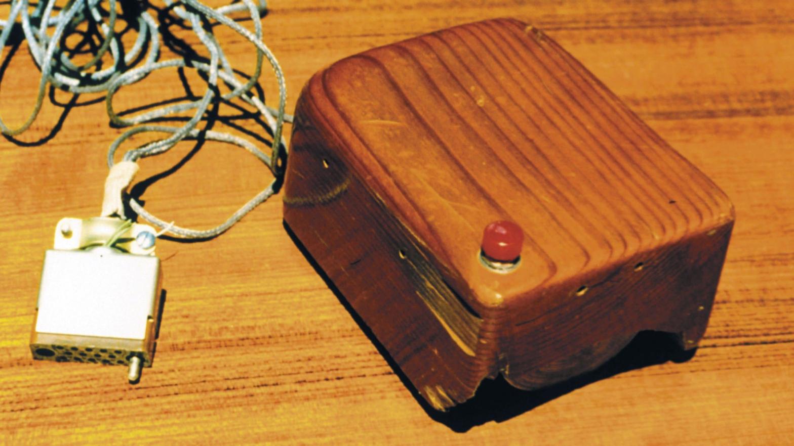 An early version of the computer mouse. (Photo: Getty Images Staff, Getty Images)