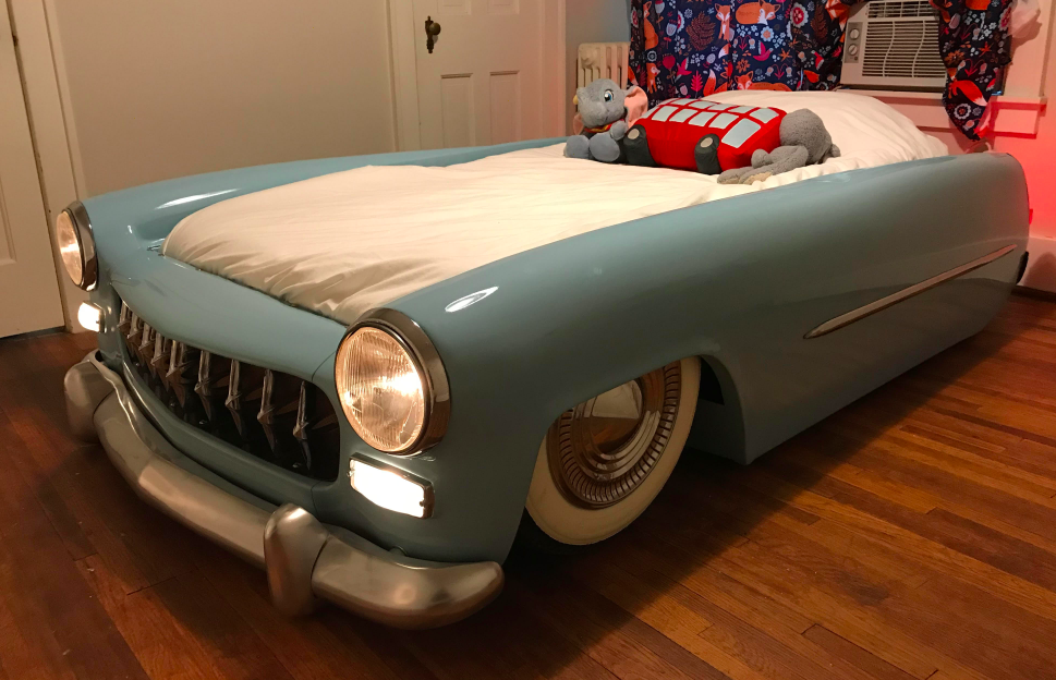 GM Clay Sculptor Buys The Shittiest Car In The Junkyard And Turns It Into His Son’s Bed