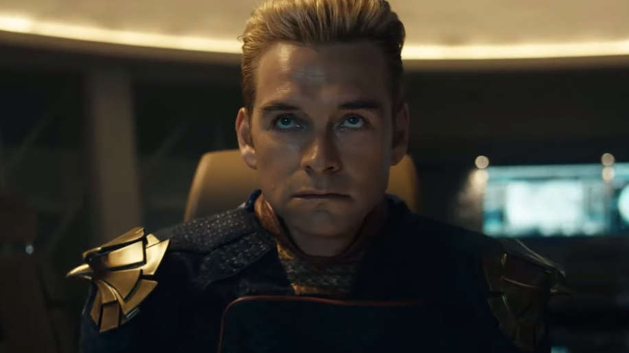 Homelander realising how much of a threat Stormfront's going to be. (Screenshot: Amazon Studios)