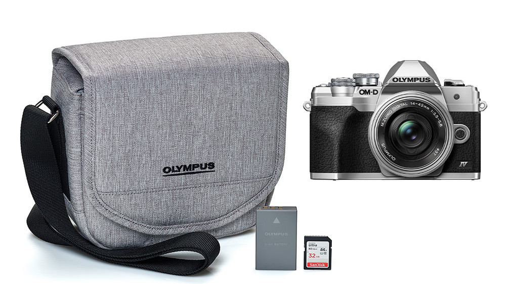 Here is what Olympus is giving away for anyone who orders an E-M10 Mark Iv before November 1.  (Photo: Olympus)