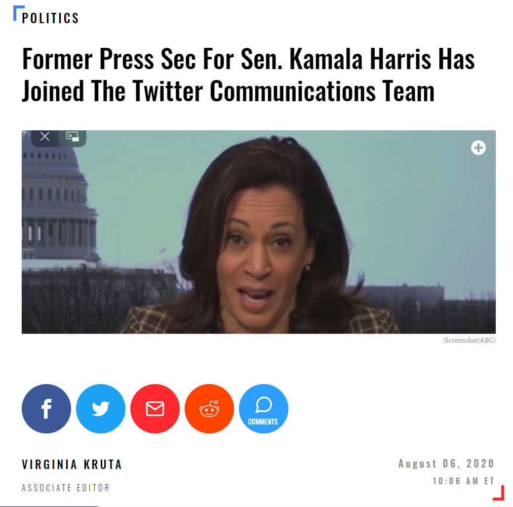 National Review, Daily Caller Help Publicise Lies About Former Kamala Harris Staffer