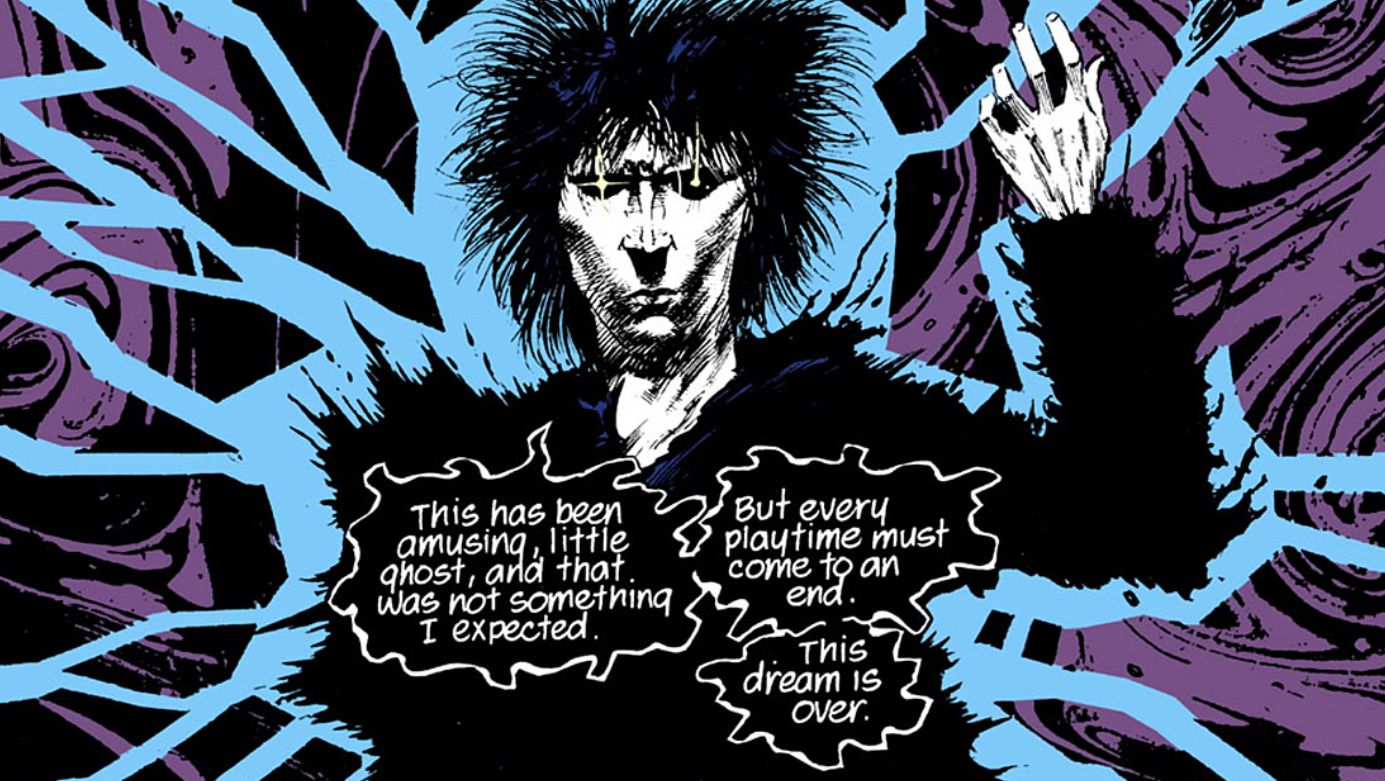 Dream of the Endless musing about the life of Hector Hall, the man who would come to operate as the Sandman for a time. (Image: DC Comics/Chris Bachalo, Malcolm Jones, Zyloonl, John Costanza)