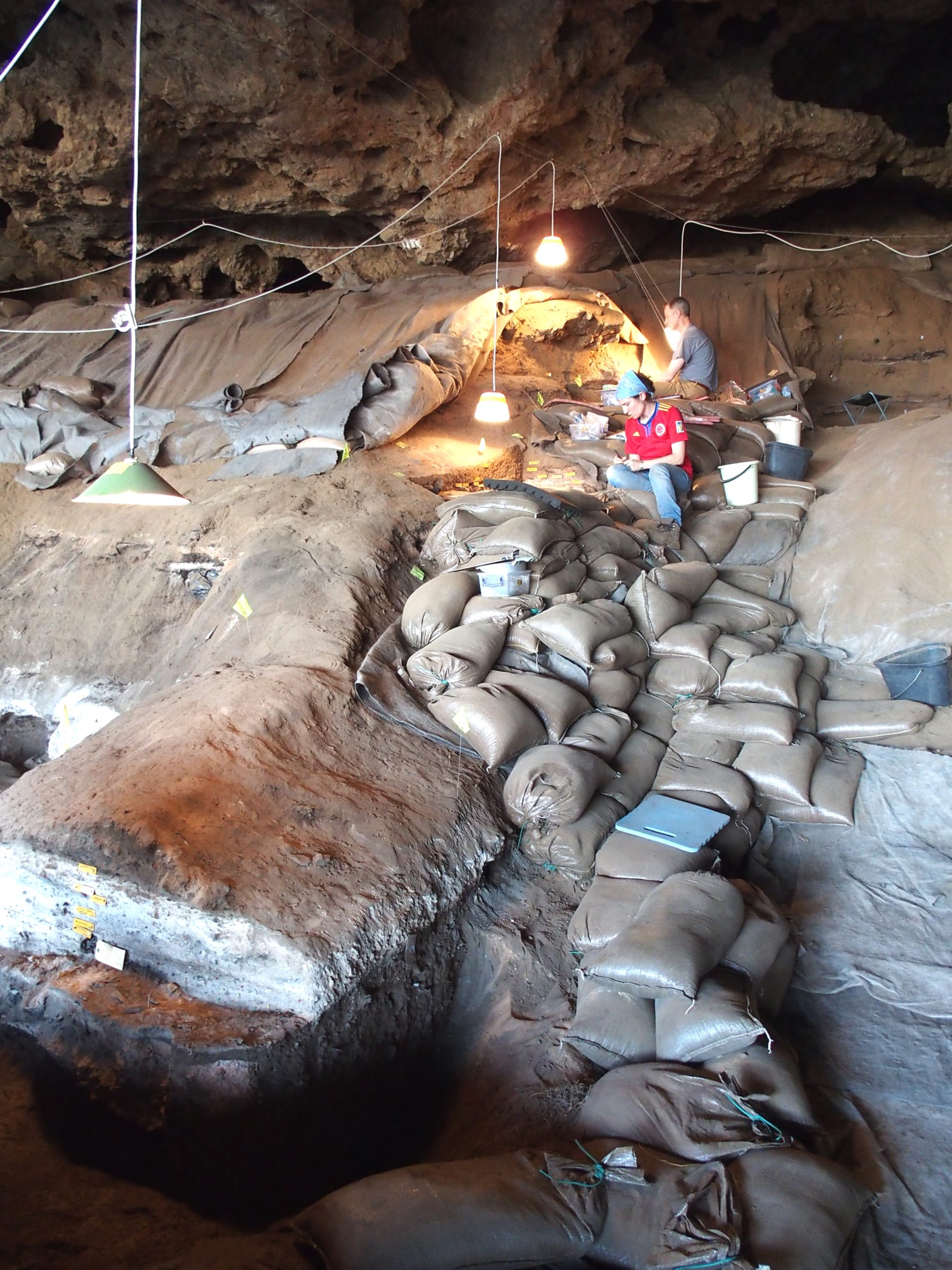 Excavations at Border Cave. (Image: D. Stratford)