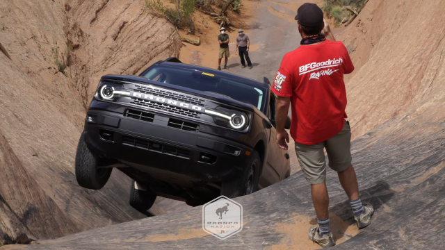 This Video Of The 2021 Ford Bronco Sport Holding Its Own In Moab Is Impressive