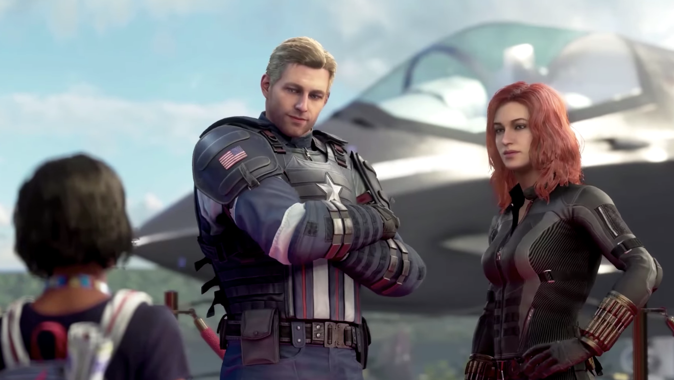 Kamala Khan meeting Captain America and Black Widow. (Image: Square Enix)