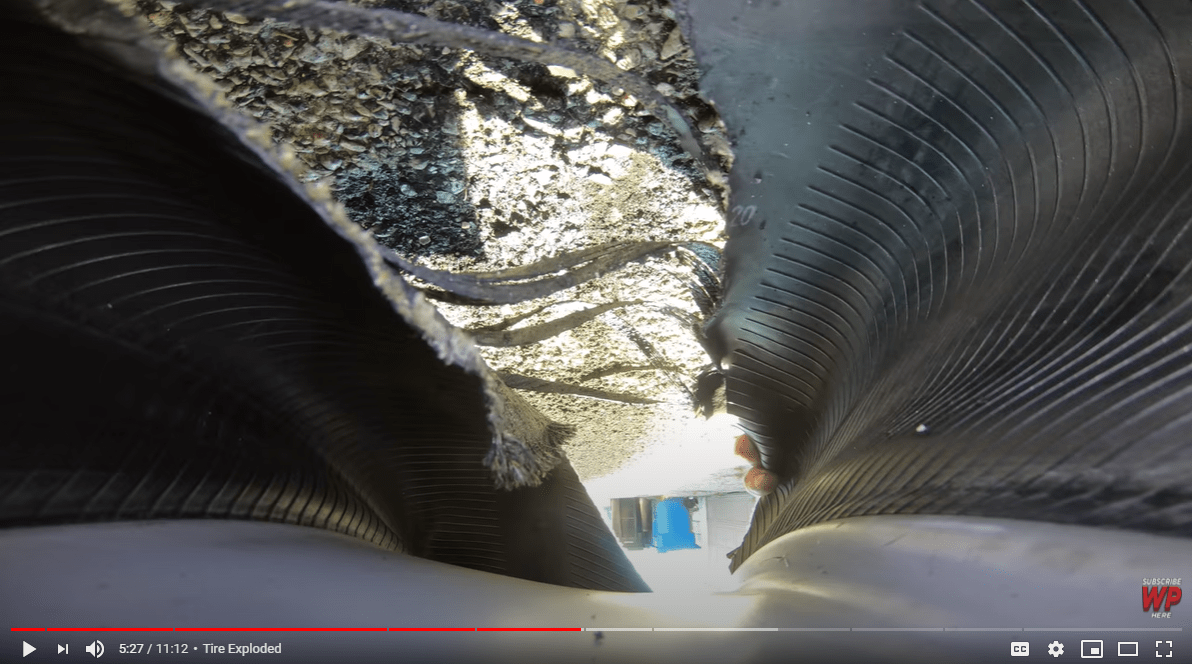 Here’s What It Looks Like Inside A Tyre When You Do A Burnout To Destruction
