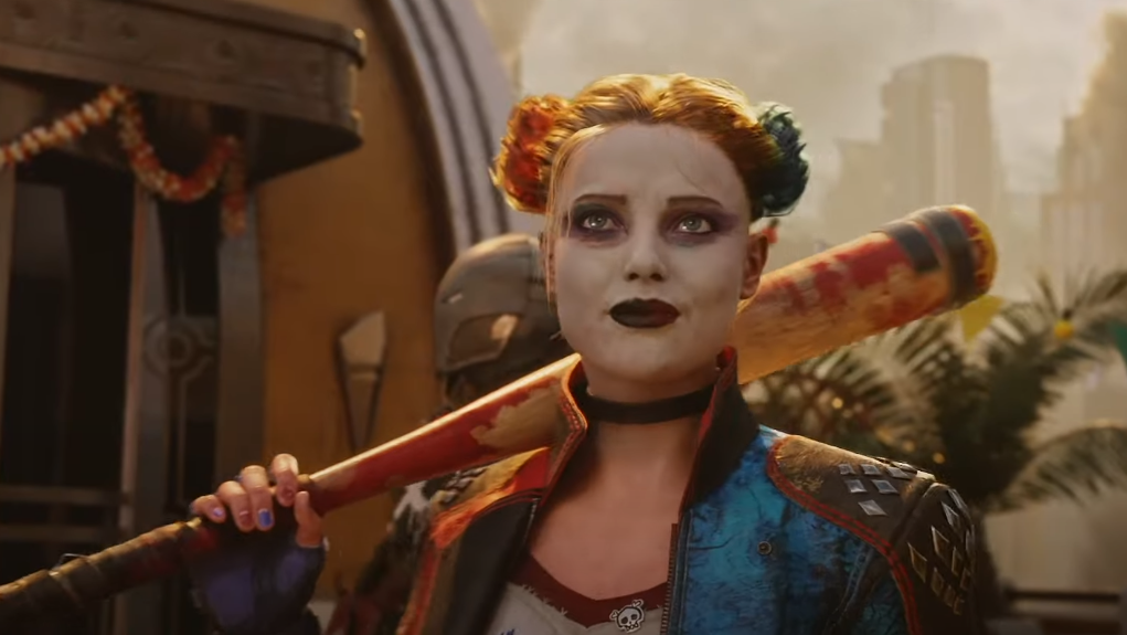 Harley Quinn doesn't seem, like, thrilled for her mission.  (Image: Rocksteady Studios)