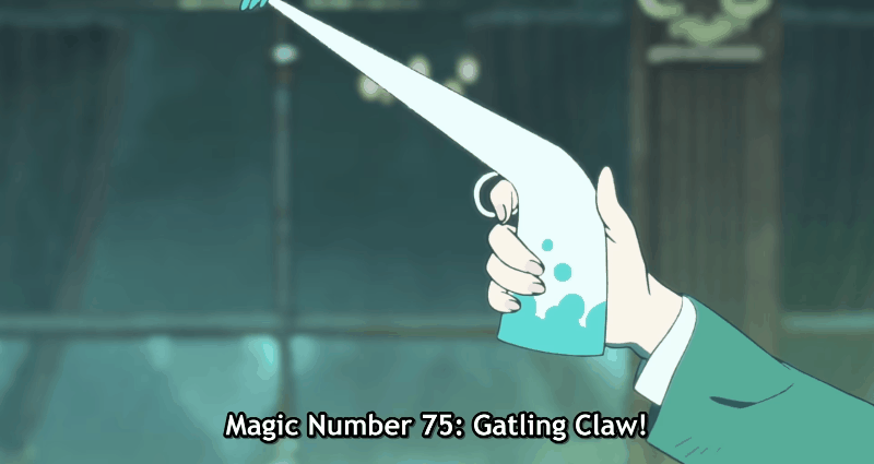 I mean, why even have a magic pistol if you're just gonna do that, frankly. (Gif: Crunchyroll)