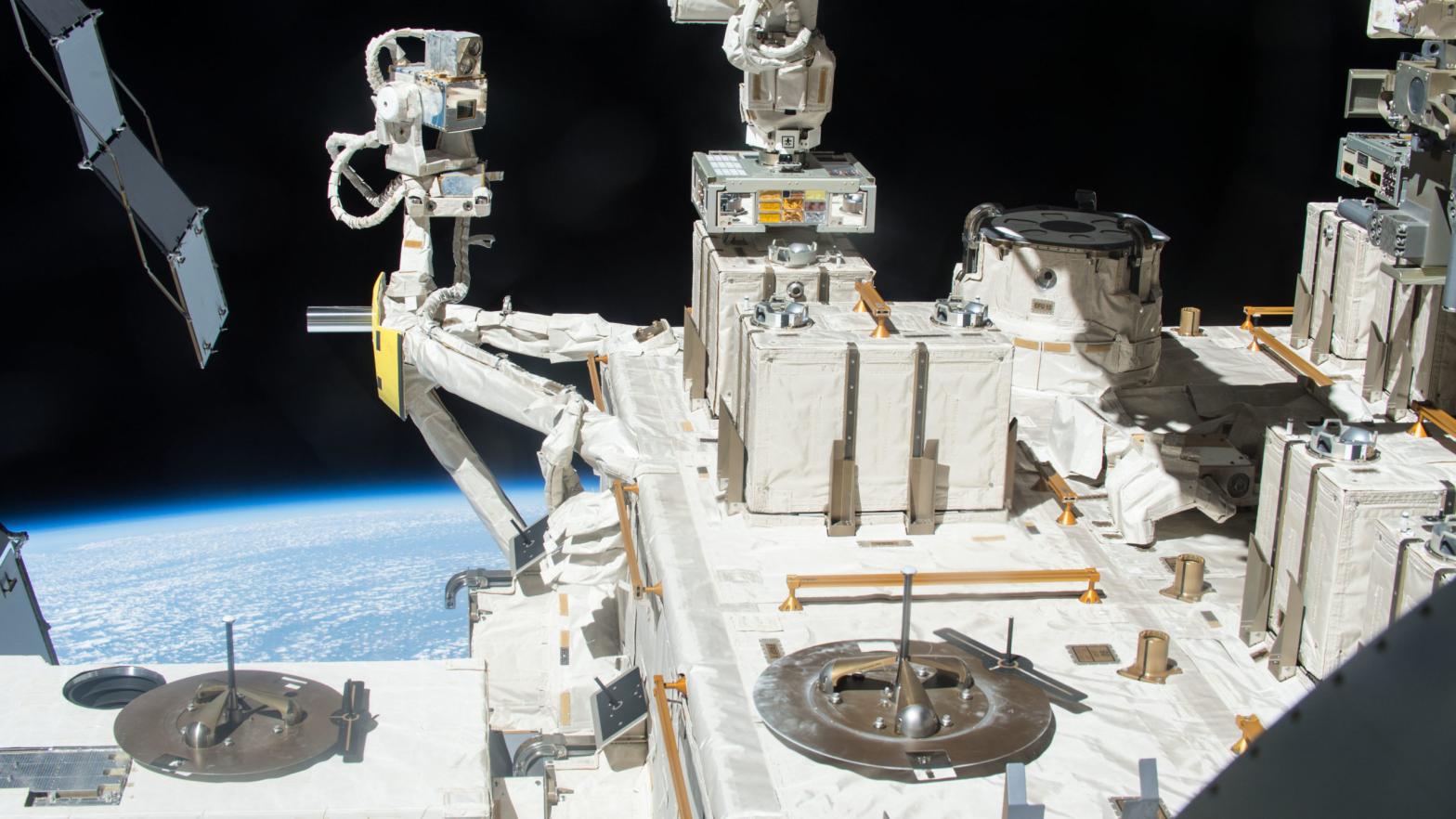 The Kibo portion of the ISS, where the three-year experiment took place.  (Image: JAXA/NASA)