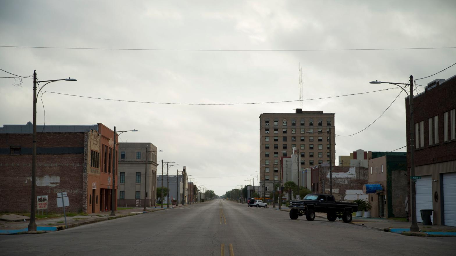 The downtown area of Port Arthur, Texas, is strangely quiet as evacuations are underway ahead of Hurricane Laura on August 26, 2020. (Photo: Eric Thayer, Getty Images)
