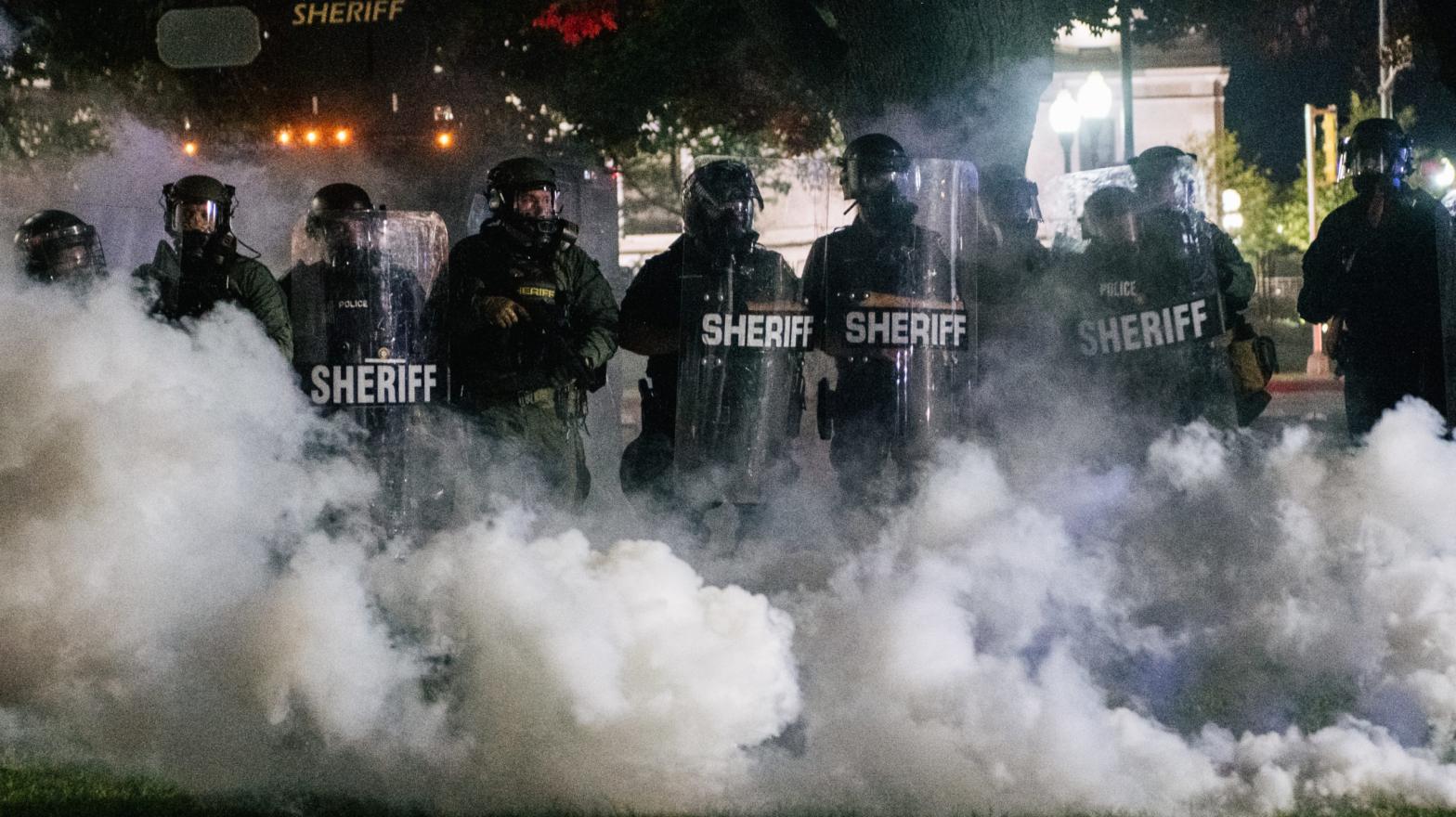 Police in Kenosha, Wisconsin on August 25, 2020. (Photo: Brandon Bell, Getty Images)
