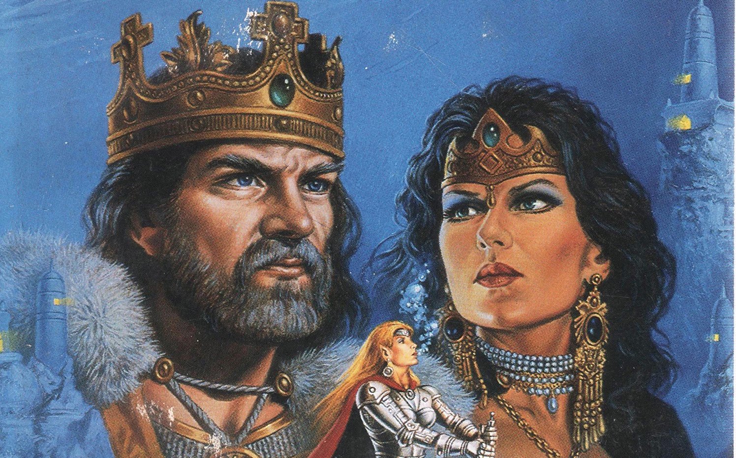 Here's future king Tristan and future queen Robyn from Clyde Caldwell's cover of The Coral Kingdom, part of Niles' Druidhome trilogy. (Image: Wizards of the Coast)