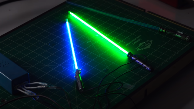 This Video Shows You How to Make Brilliant Fluorescent Lightsabers for Your Star Wars Action Figures