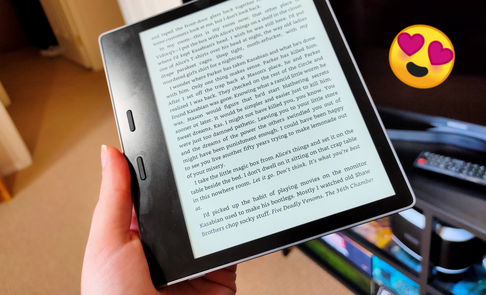 kindle oasis e-reader buttons