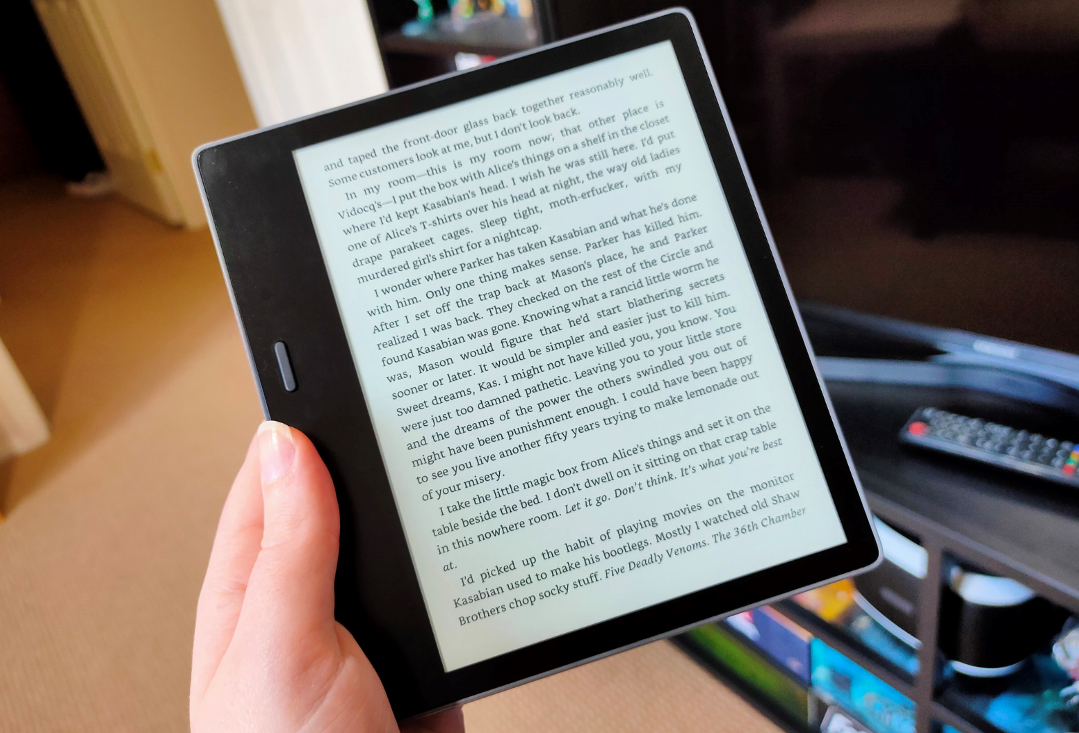 kindle oasis buttons review