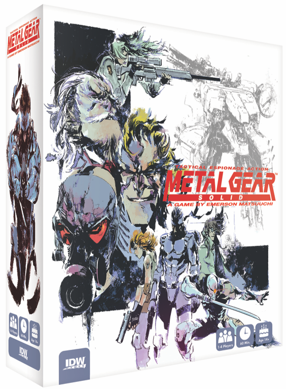 The box cover art for Metal Gear Solid: The Board Game. (Image: IDW Games)