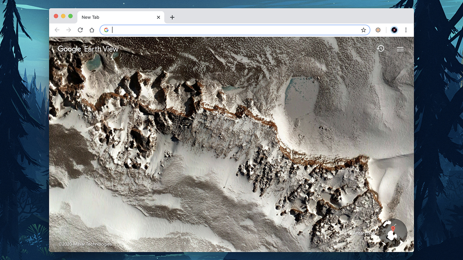 Earth View in Chrome. (Screenshot: Chrome)